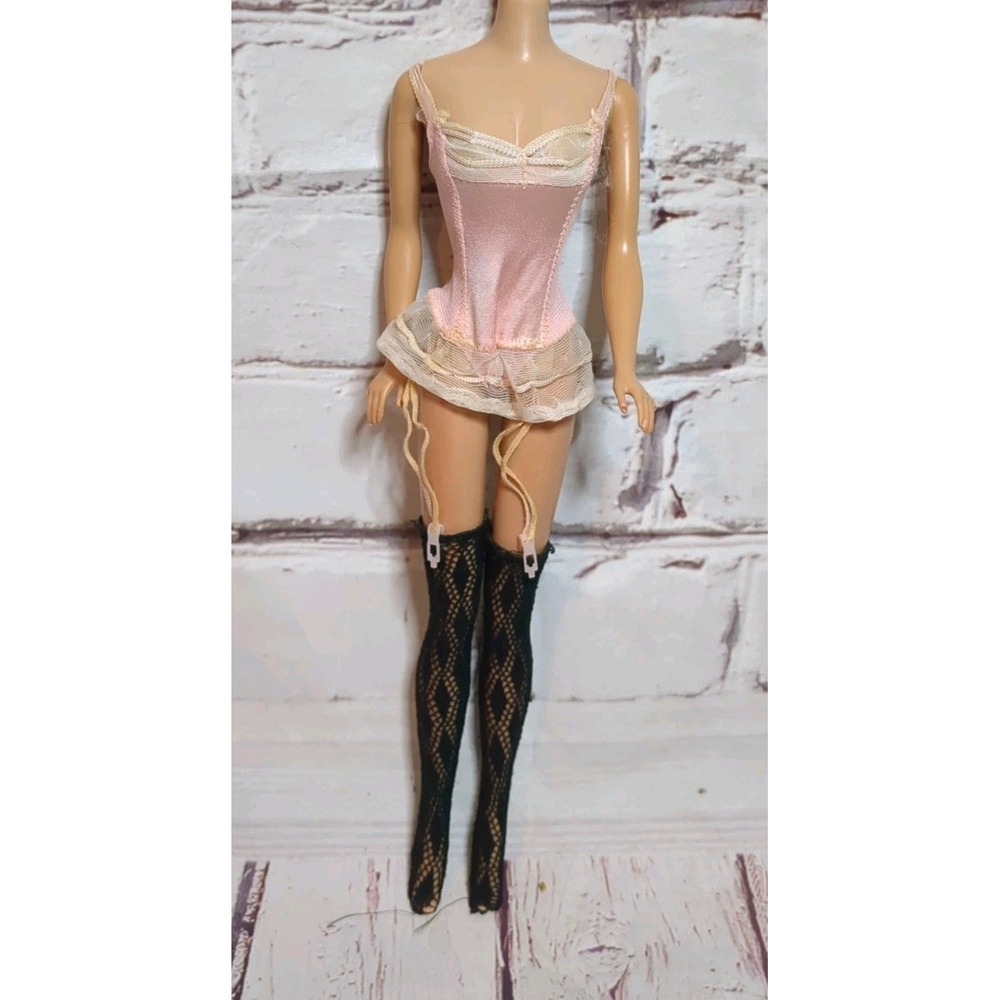 Vintage Barbie 1966 60s Under Fashions 1655 Corselet Stockings Teddy